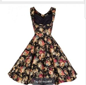 Lindy Bop Ophelia Floral Swing Dress